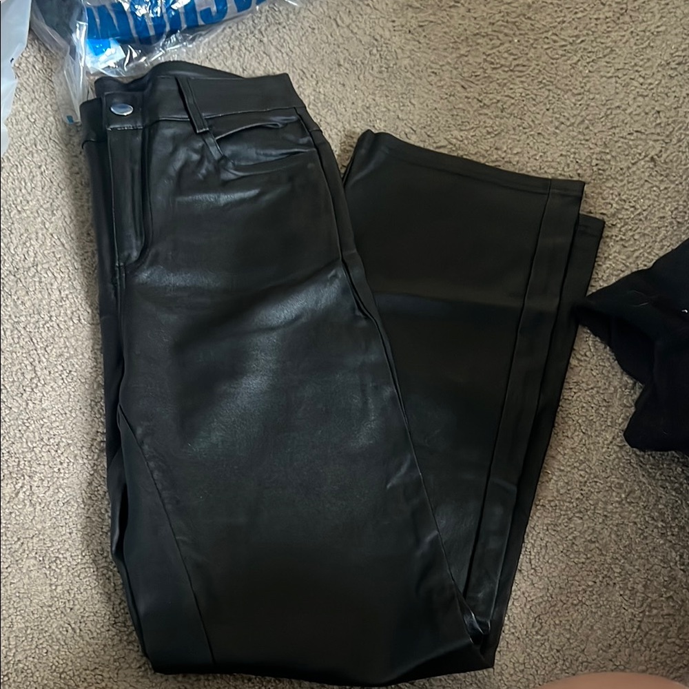 Black Women's leather pants
